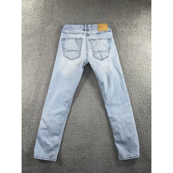 Hollister Jeans Men 28x27 Slim Straight Leg Distressed Low Rise Preppy Casual - Picture 2 of 8